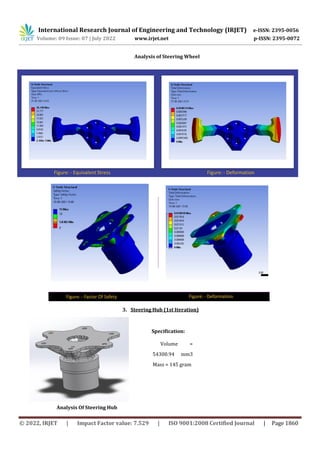 Design and Analysis of Braking and Steering of a Go-Kart | PDF