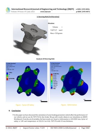 Design and Analysis of Braking and Steering of a Go-Kart | PDF