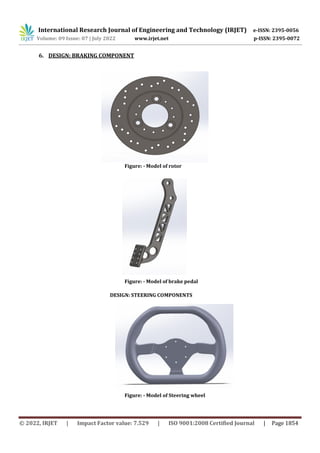 Design and Analysis of Braking and Steering of a Go-Kart | PDF