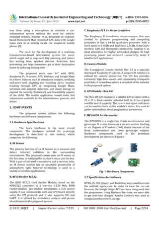 A novel method for Smart school bus tracking system using Machine ...