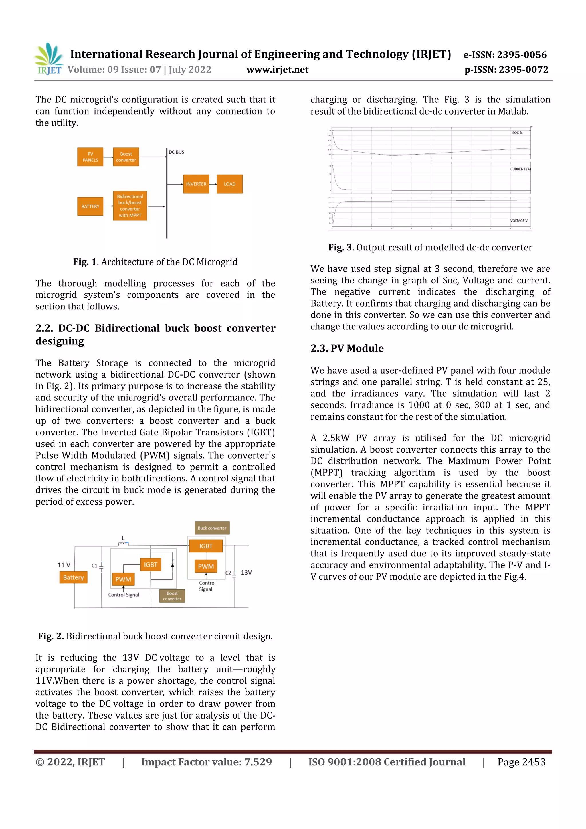 Design and Simulation of DC Microgrid with DC-DC Bi-directional ...