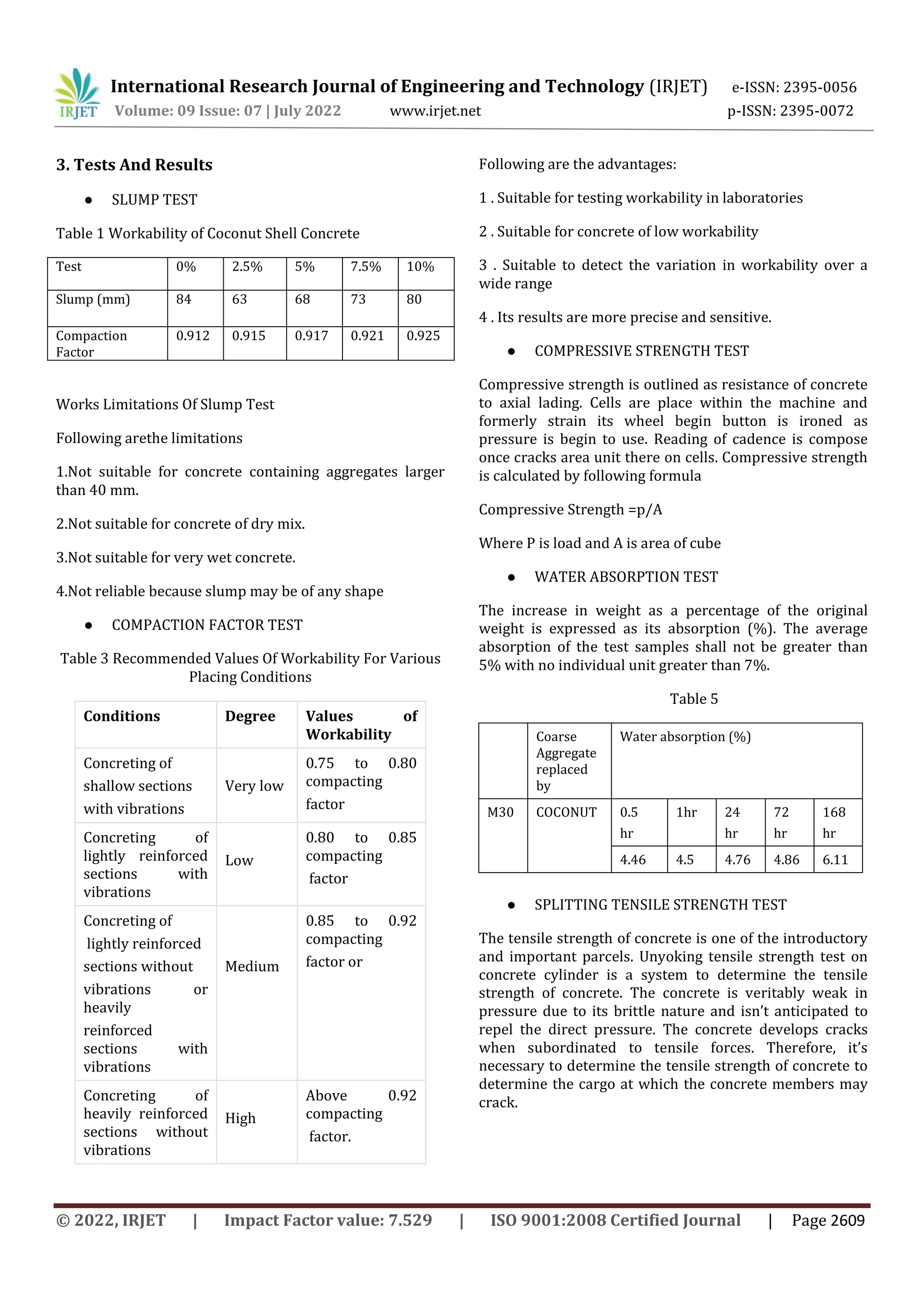 A STUDY ON ECONOMIC POSSIBILITY OF COCONUT SHELL AGGREGATE CONCRETE | PDF