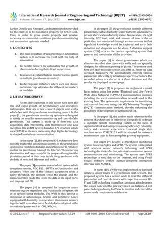 GREENHOUSE MONITORING AND AUTOMATION SYSTEM | PDF