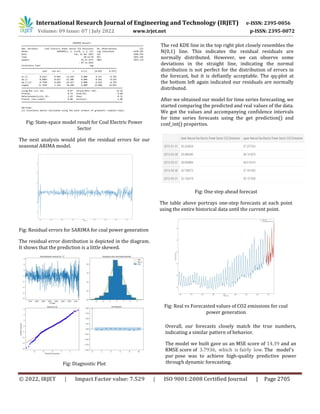 Carbon Emission Forecasting using ARIMA | PDF