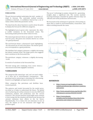 Carbon Emission Forecasting using ARIMA | PDF