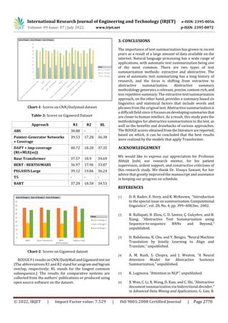 Comparative Study of Abstractive Text Summarization Techniques | PDF