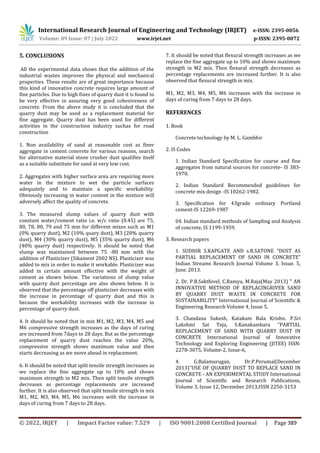 Strength Studies of Concrete with Quarry Dust as Partial Replacement of ...