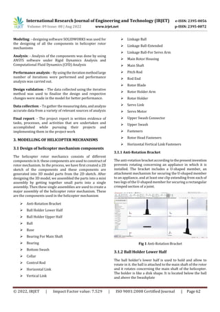 Design and Analysis of Helicopter Rotor Mechanism | PDF