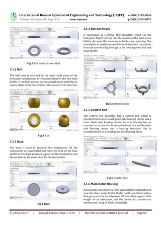 Design and Analysis of Helicopter Rotor Mechanism | PDF