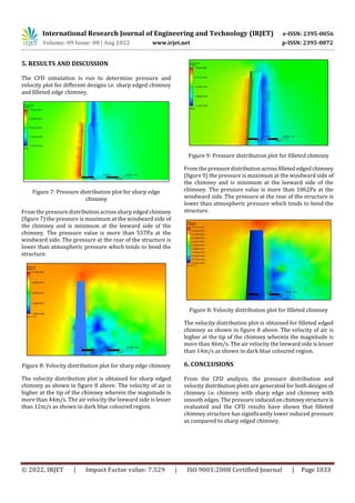 The Wind Load Analysis on Chimney With Different Designs Using CFD | PDF