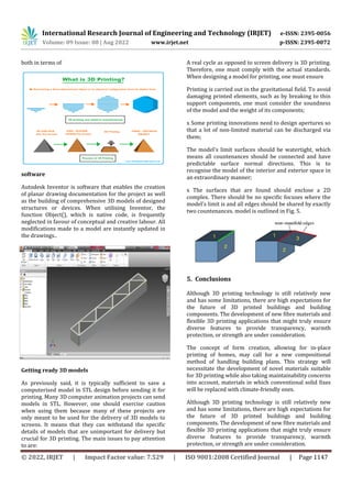 3D Printing Of Buildings in Construction Industry | PDF