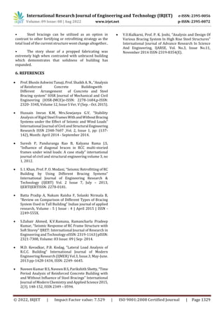 ANALYSIS OF REINFORCED CONCRETE FRAMED STRUCTURE(G+15) WITH STEEL ...