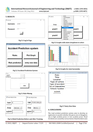 Accident Prediction System Using Machine Learning | PDF