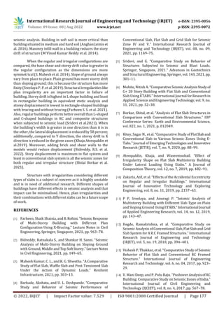 Comparative Study On Seismic Analysis Of Conventional Slab And Flat Comparative Study On Seismic Analysis Of Conventional Slab And Flat