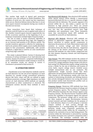 Arc Fault and Flash Signal Analysis and Detection in DC Distribution ...