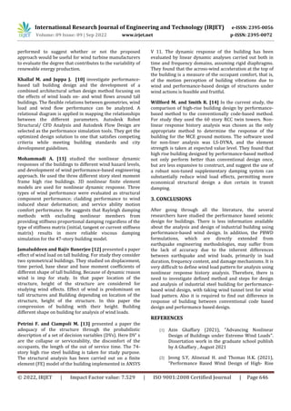 REVIEW ON PERFORMANCE BASED WIND ANALYSIS AND DESIGN | PDF