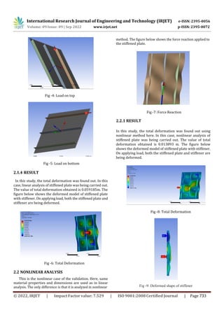 NONLINEAR BUCKLING ANALYSIS OF STIFFENED PLATE | PDF