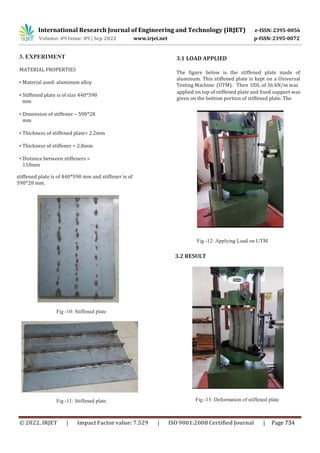NONLINEAR BUCKLING ANALYSIS OF STIFFENED PLATE | PDF