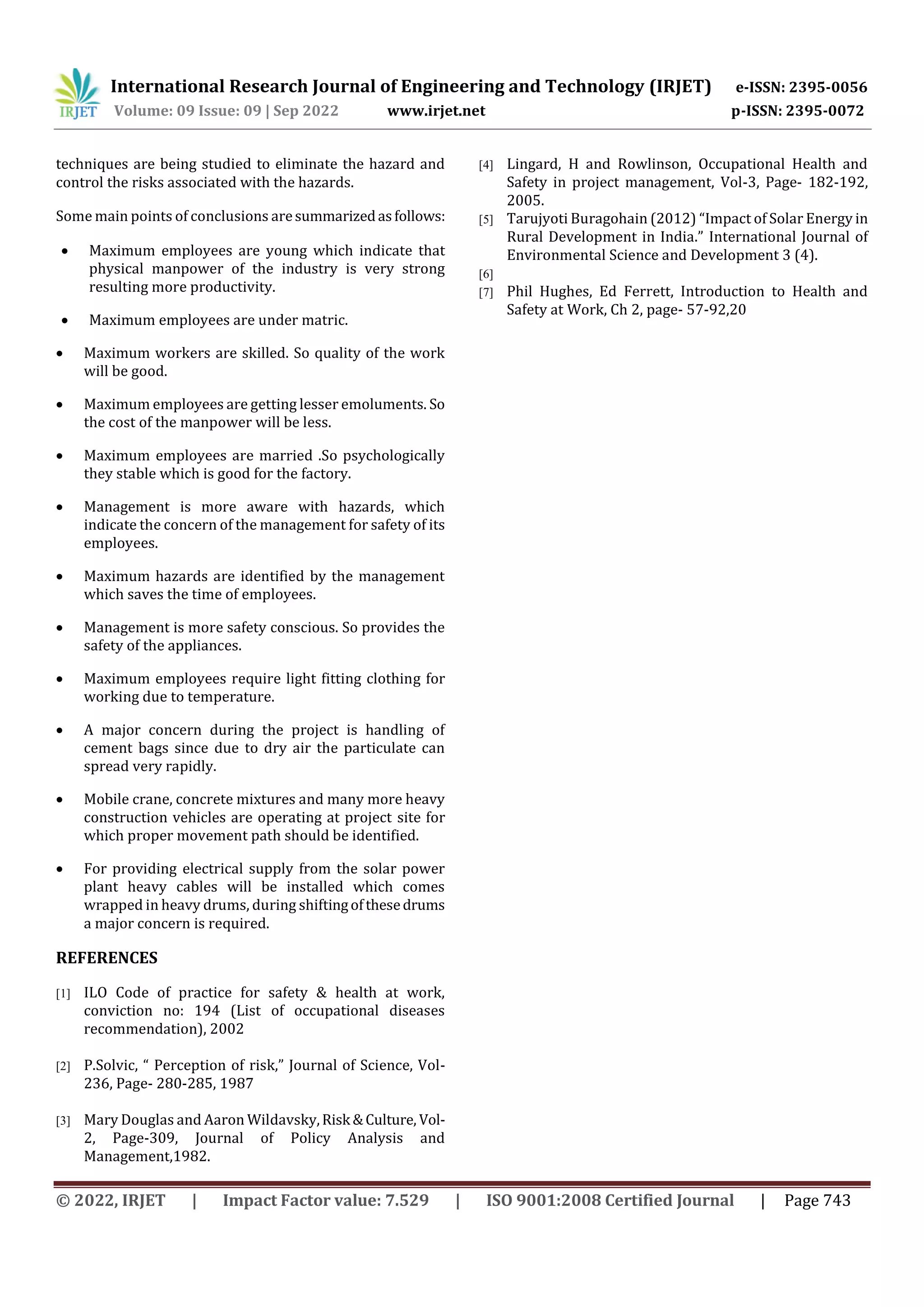 Hazard Identification, Risk Assessment And Risk Control In a 250 MW ...
