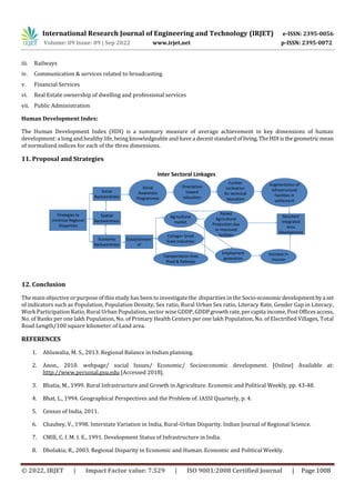 Socio-Economic Regional Disparities in National Development | PDF