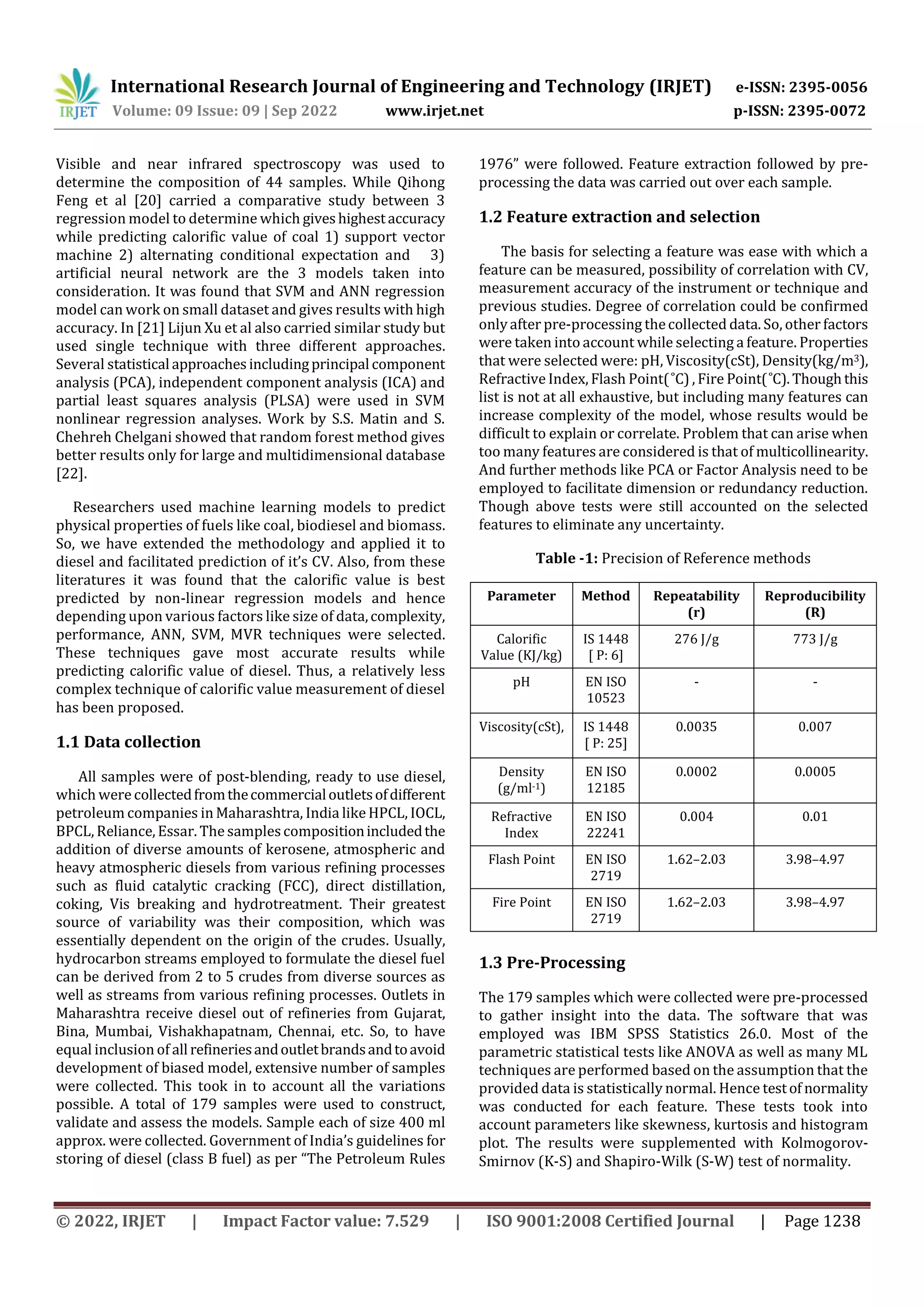 Machine Learning Based Prediction