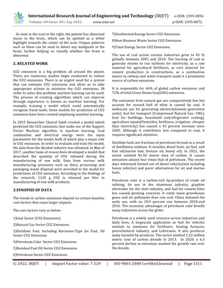 Carbon Emission Forecasting using ARIMA | PDF