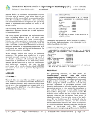 Carbon Emission Forecasting using ARIMA | PDF