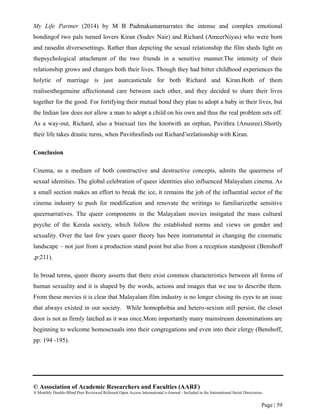 Discourse of Queer Identity: An Analysis of Queer Self in selected