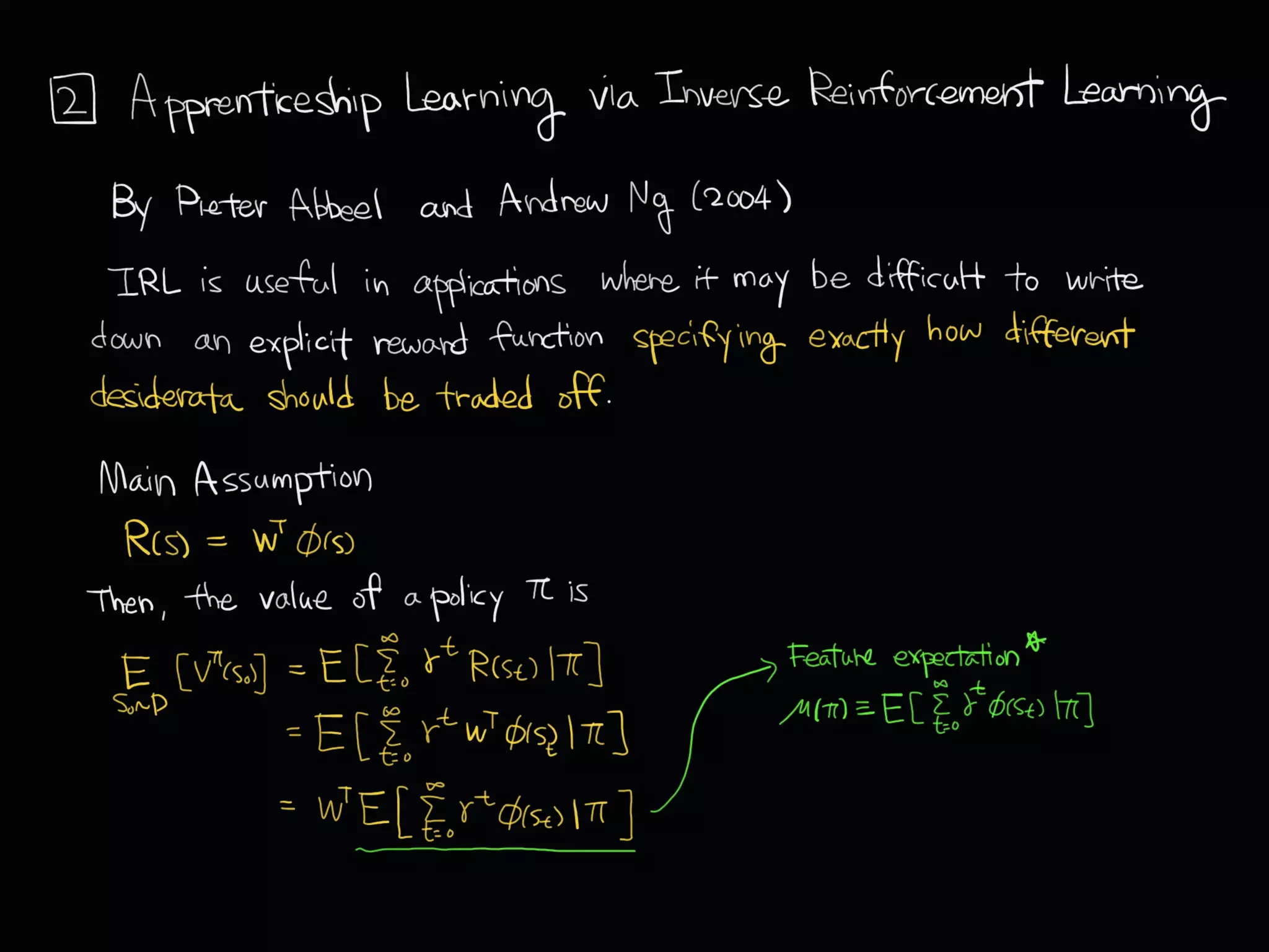 Inverse Reinforcement Learning Algorithms