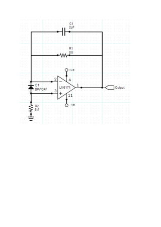 IR laser pulse detector using photodiode and op-amp