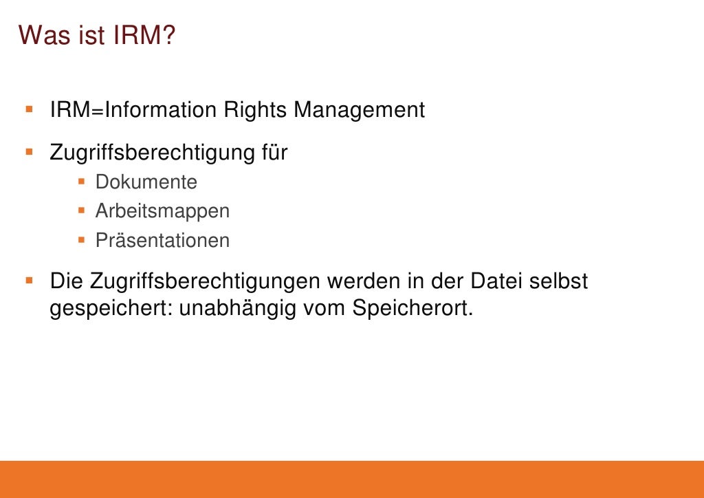 Information Rights Management