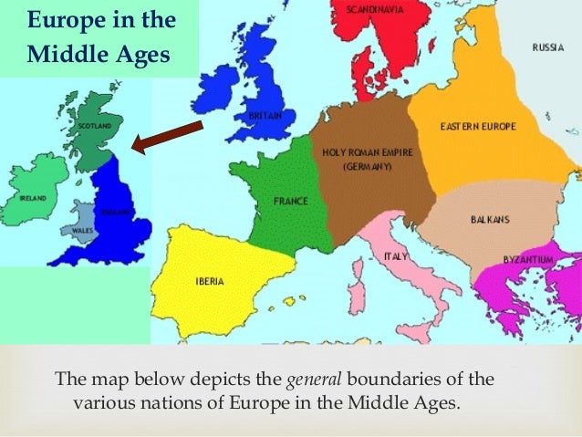 Late Medieval Europe Map Labeled Late Medieval Europe Map