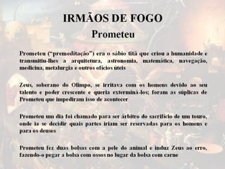 Prometeu e Lúcifer: Irmãos de Fogo