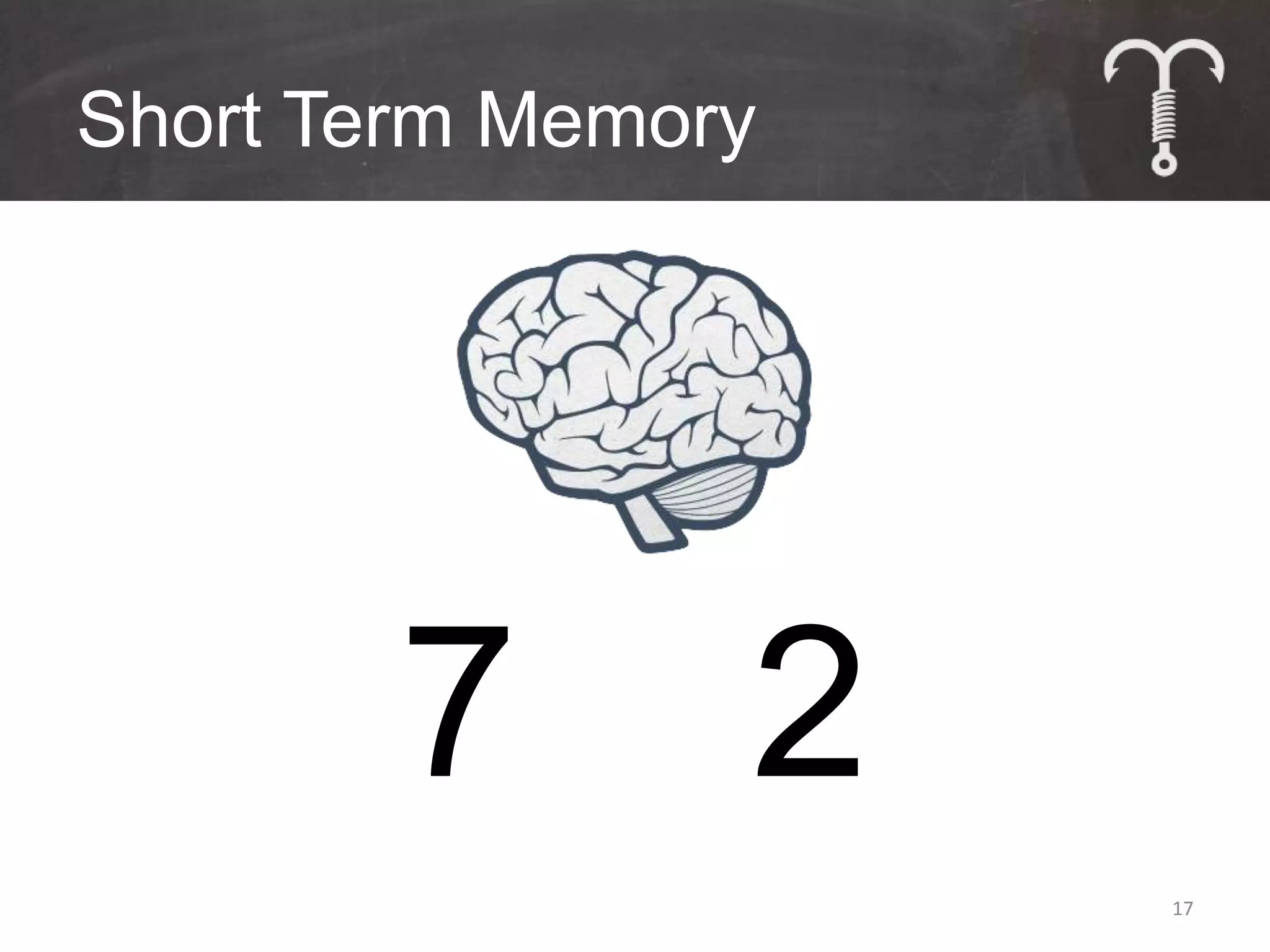 Short Term Memory




        7       2
                    17
 