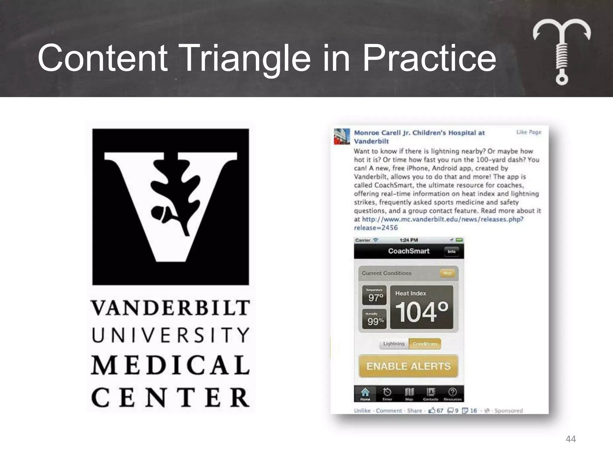 Content Triangle in Practice




                               44
 