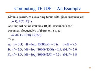 TF -IDF (Term Frequency-Inverse Document Frequency) in NLPModels.ppt