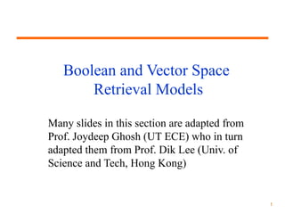 Comprehensive Overview of Boolean and Vector Space Retrieval Models in ...