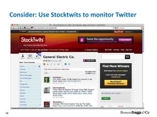 Consider: Use Stocktwits to monitor Twitter 