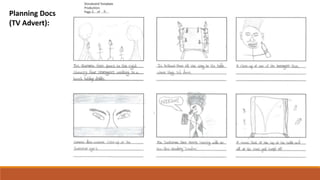 Planning Docs
(TV Advert):
 