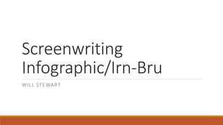 Screenwriting
Infographic/Irn-Bru
WILL STEWART
 