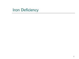 Iron Deficiency
1
 