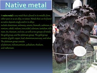 Native Rhodium Metal Iron | PPTX
