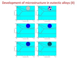 Development of microstructure in eutectic alloys (II)
 
