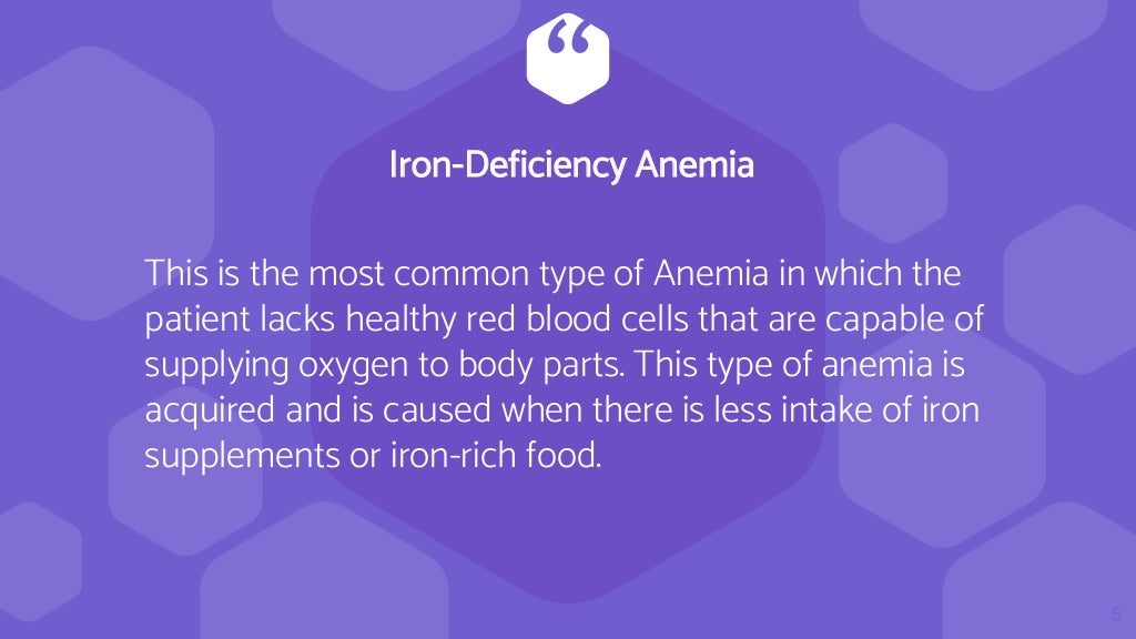 Iron Deficiency Anemia Definition, Types, Causes And Treatments