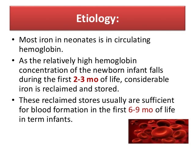 Iron deficiency anemia in children