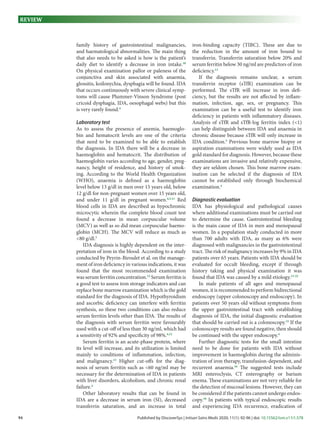 Iron deficiency anemia- a review of diagnosis and management | PDF