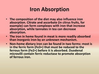 Iron absorption | PPTX