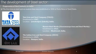 Iron and steel industry India vs Japan | PPSX