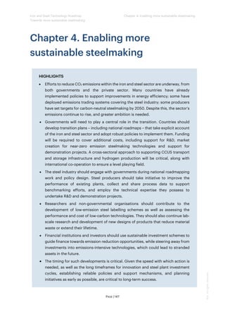 Iron and Steel Technology Roadmap - Towards more sustainable ...