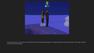 Time for Senior year. I am so close to moving them back in (Timothy will get played for a couple days before I move Garrett back so their ages are closer
to what they were previously).
 